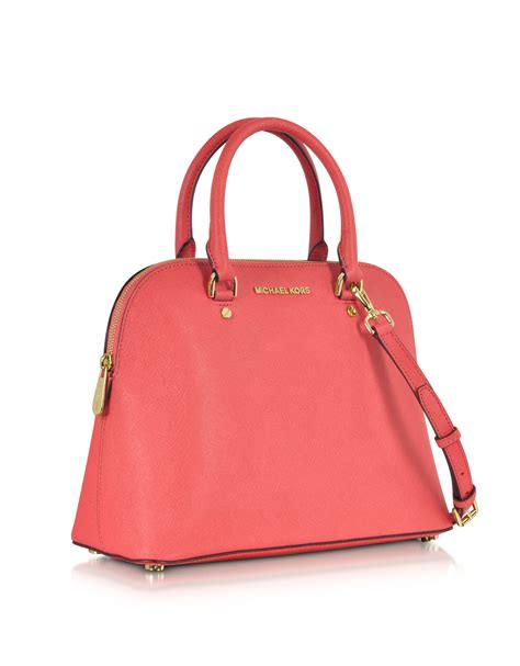 michael kors cindy large dome satchel leather|michael michael kors cindy large dome satchel .